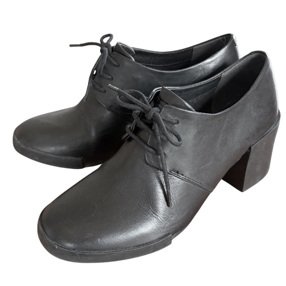 CAMPER | Lotta Black Leather Oxford with Chunky Heels – Size 37 (US 7) - Picture 3 of 15